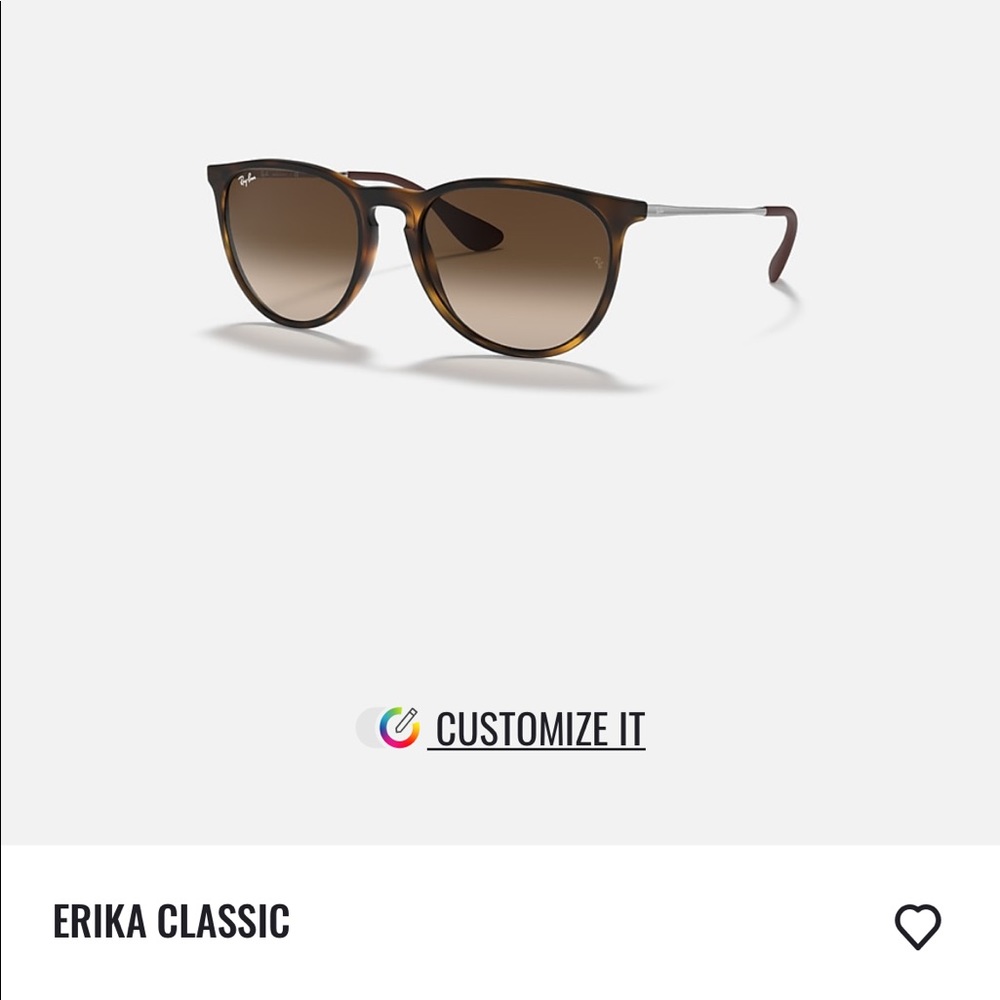 Erika Ray ban sun glasses. A few scratches on lenses but price reflects that